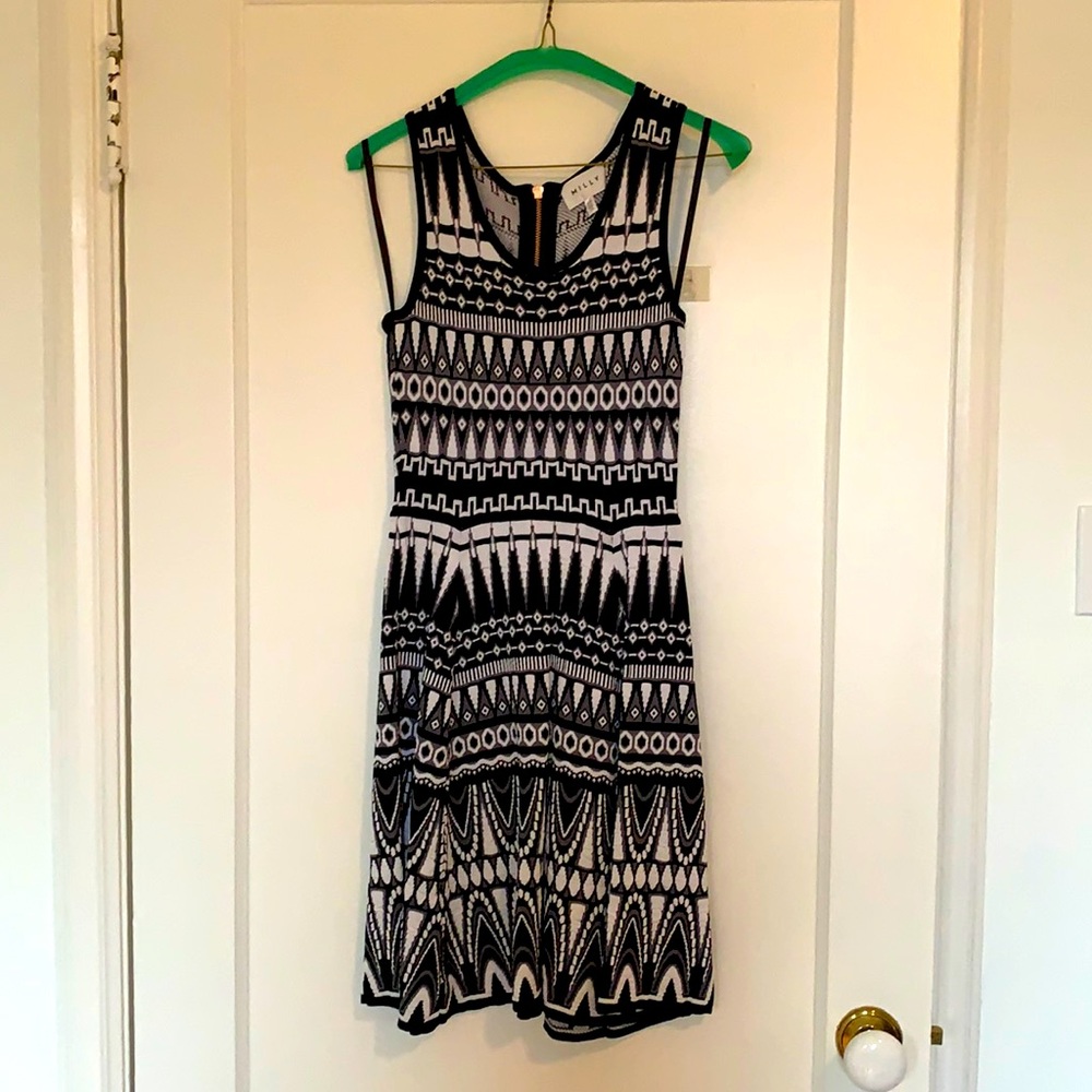 Milly geometric mini dress